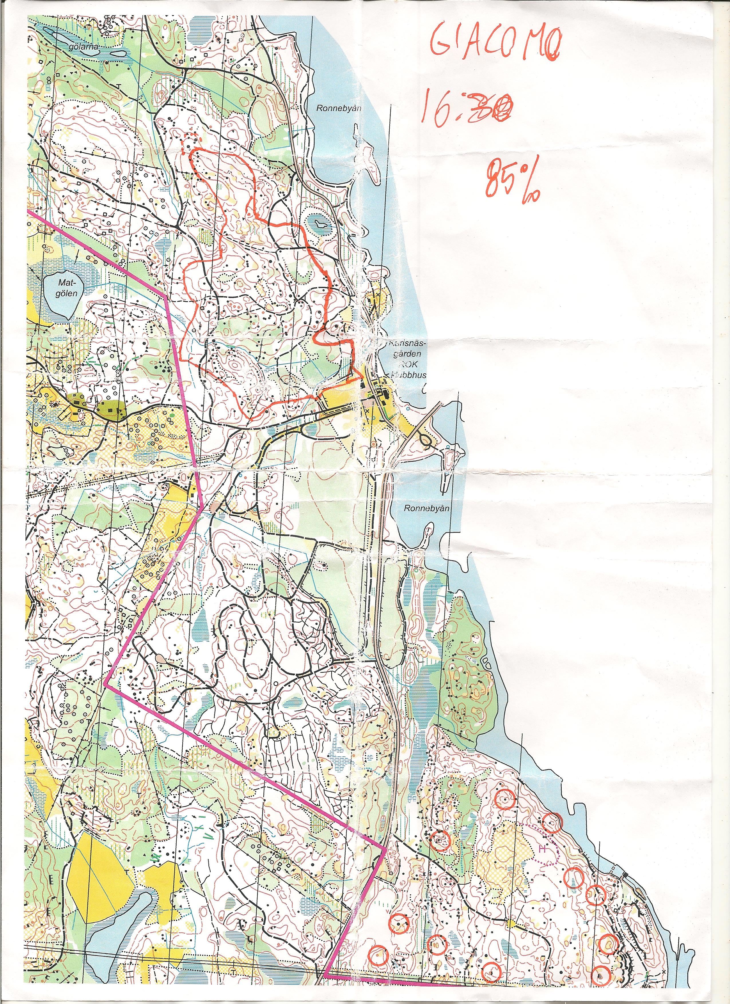 Percorso Ronneby OK (2016-08-31)